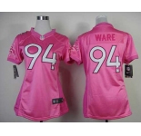 nike women nfl jerseys denver broncos #94 ware pink[nike love]