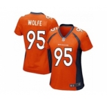 nike women nfl jerseys denver broncos #95 wolfe orange[nike]