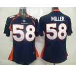 nike womennfl jerseys denver broncos #58 miller blue[nike]