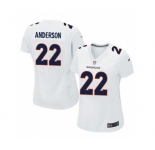 women nike nfl jerseys denver broncos #22 anderson white[new game]