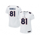 women nike nfl jerseys denver broncos #81 daniels white[new game]