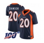 Youth Denver Broncos #20 Duke Dawson Navy Blue Alternate Vapor Untouchable Limited Player 100th Season Football Jersey