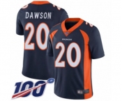 Youth Denver Broncos #20 Duke Dawson Navy Blue Alternate Vapor Untouchable Limited Player 100th Season Football Jersey