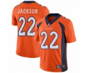 Youth Denver Broncos #22 Kareem Jackson Orange Team Color Vapor Untouchable Limited Player Football Jersey