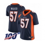 Youth Denver Broncos #57 Demarcus Walker Navy Blue Alternate Vapor Untouchable Limited Player 100th Season Football Jersey