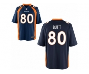 Youth Denver Broncos #80 Jake Butt Nike Blue 2017 Draft Pick Game Jersey