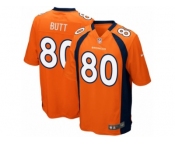 Youth Denver Broncos #80 Jake Butt Nike Orange 2017 Draft Pick Game Jersey