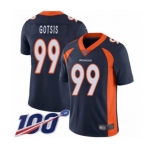 Youth Denver Broncos #99 Adam Gotsis Navy Blue Alternate Vapor Untouchable Limited Player 100th Season Football Jersey