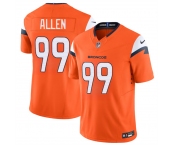 Youth Denver Broncos #99 Zach Allen Orange 2024 F.U.S.E. Vapor Limited Football Stitched Jersey