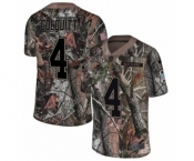 Youth Nike Cleveland Browns #4 Britton Colquitt Limited Camo Rush Realtree NFL Jersey