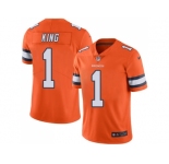Youth Nike Denver Broncos #1 Marquette King Orange Stitched NFL Limited Rush Jerse