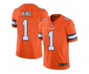 Youth Nike Denver Broncos #1 Marquette King Orange Stitched NFL Limited Rush Jerse