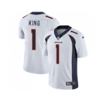 Youth Nike Denver Broncos #1 Marquette King White Stitched NFL Vapor Untouchable Limited Jerse