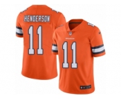 Youth Nike Denver Broncos #11 Carlos Henderson Limited Orange Rush NFL Jersey