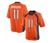 Youth Nike Denver Broncos #11 Carlos Henderson Limited Orange Team Color NFL Jersey