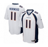 Youth Nike Denver Broncos #11 Jordan Norwood Game White NFL Jersey