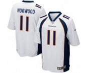 Youth Nike Denver Broncos #11 Jordan Norwood Game White NFL Jersey