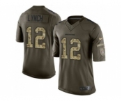 Youth Nike Denver Broncos #12 Paxton Lynch Green Stitched NFL Limited Salute to Service Jersey[Lynch]
