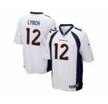 Youth Nike Denver Broncos #12 Paxton Lynch White Stitched NFL Jersey[Lynch]