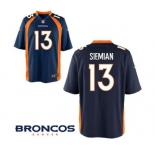 Youth Nike Denver Broncos #13 Trevor Siemian Game Navy Blue Alternate NFL Jersey