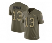 Youth Nike Denver Broncos #13 Trevor Siemian Limited Olive Camo 2017 Salute to Service NFL Jersey