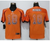 Youth Nike Denver Broncos #18 Peyton Manning Drift Fashion Orange Jersey