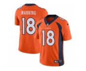 Youth Nike Denver Broncos #18 Peyton Manning Vapor Untouchable Limited Orange Team Color NFL Jersey