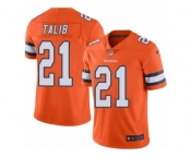 Youth Nike Denver Broncos #21 Aqib Talib Limited Orange Rush NFL Jersey