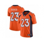 Youth Nike Denver Broncos #23 Devontae Booker Vapor Untouchable Limited Orange Team Color NFL Jersey