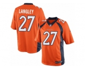 Youth Nike Denver Broncos #27 Brendan Langley Limited Orange Team Color NFL Jersey