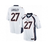 Youth Nike Denver Broncos #27 Brendan Langley Limited White NFL Jersey