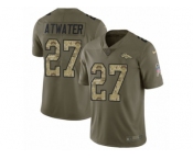 Youth Nike Denver Broncos #27 Steve Atwater Limited Olive Camo 2017 Salute to Service NFL Jersey
