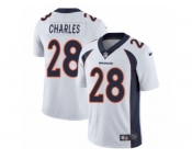 Youth Nike Denver Broncos #28 Jamaal Charles Vapor Untouchable Limited White NFL Jersey