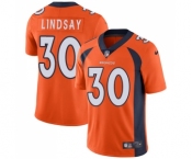Youth Nike Denver Broncos #30 Phillip Lindsay Orange Team Color Vapor Untouchable Limited Player NFL Jersey