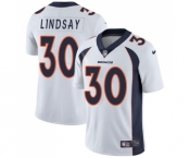 Youth Nike Denver Broncos #30 Phillip Lindsay White Vapor Untouchable Limited Player NFL Jersey