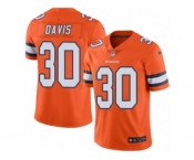 Youth Nike Denver Broncos #30 Terrell Davis Limited Orange Rush NFL Jersey