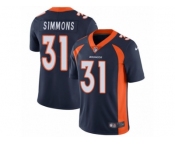 Youth Nike Denver Broncos #31 Justin Simmons Vapor Untouchable Limited Navy Blue Alternate NFL Jersey