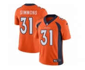 Youth Nike Denver Broncos #31 Justin Simmons Vapor Untouchable Limited Orange Team Color NFL Jersey