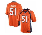 Youth Nike Denver Broncos #51 Todd Davis Limited Orange Team Color NFL Jersey