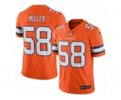 Youth Nike Denver Broncos #58 Von Miller Limited Orange Rush NFL Jersey