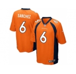 Youth Nike Denver Broncos #6 Mark Sanchez Orange Team Color Stitched NFL New Elite Jersey