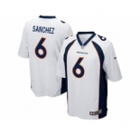 Youth Nike Denver Broncos #6 Mark Sanchez White Stitched NFL New Elite Jersey