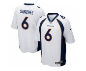 Youth Nike Denver Broncos #6 Mark Sanchez White Stitched NFL New Elite Jersey