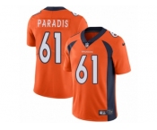 Youth Nike Denver Broncos #61 Matt Paradis Vapor Untouchable Limited Orange Team Color NFL Jersey