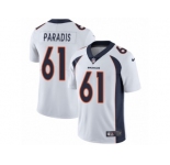 Youth Nike Denver Broncos #61 Matt Paradis Vapor Untouchable Limited White NFL Jersey