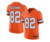 Youth Nike Denver Broncos #82 Jeff Heuerman Limited Orange Rush NFL Jersey