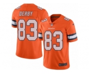 Youth Nike Denver Broncos #83 A.J. Derby Limited Orange Rush Vapor Untouchable NFL Jersey