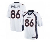 Youth Nike Denver Broncos #86 John Phillips Limited White NFL Jersey