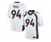 Youth Nike Denver Broncos #94 Domata Peko Limited White NFL Jersey