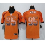 Youth Nike Denver Broncos #95 Derek Wolfe Drift Fashion Orange Jersey